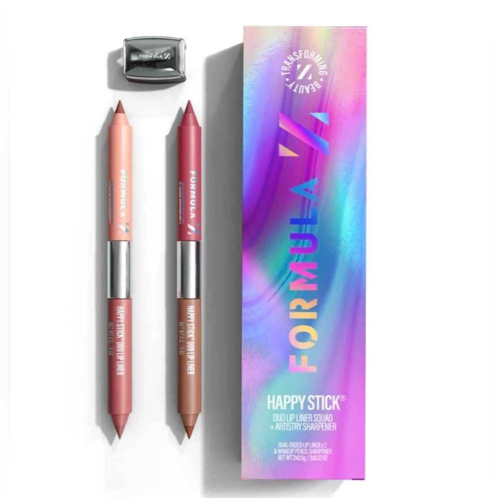 FORMULA Z HAPPY STICK DUAL LIP LINER KIT + SHARPENER - NEW in box!